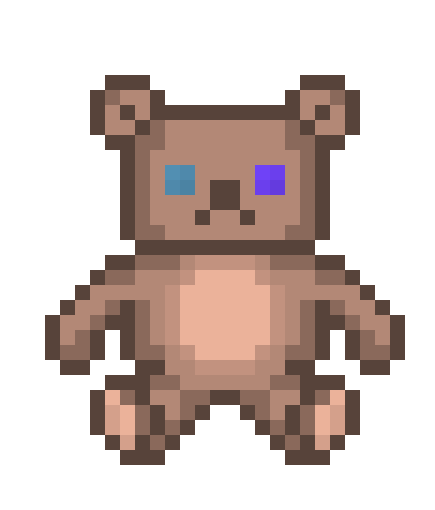 [0c54d2] Mismatched Teddy Bear