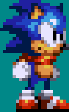 [bfde41] Some Sonic Sprite i made out of art block
