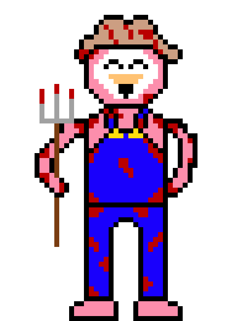 [470b6f] farmer flamingo (no background)