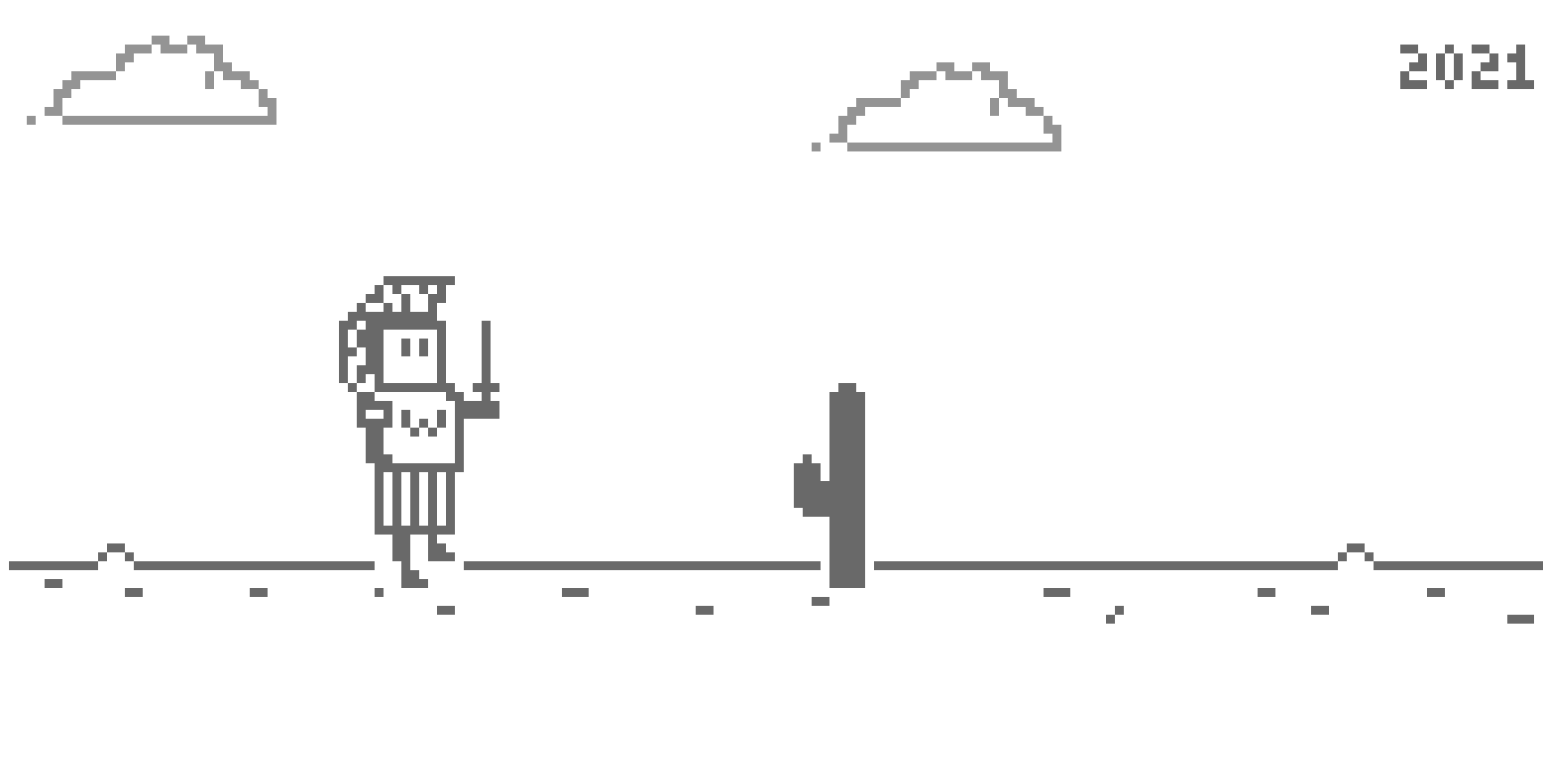 Dino game - warrior COMPeepeepee
