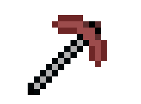 [9c63f8] Minecraft iron pickaxe