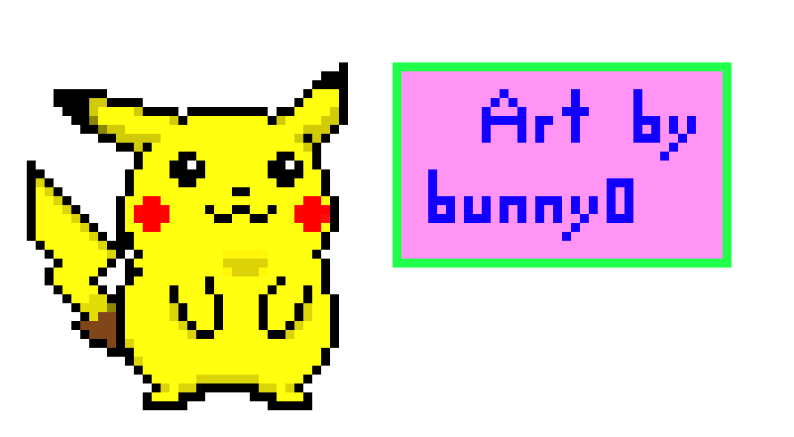 Pikachu Pixel Art