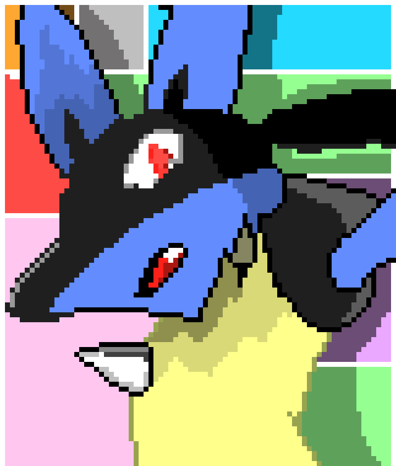 [9664c4] Lucario Pixel Art Version 3