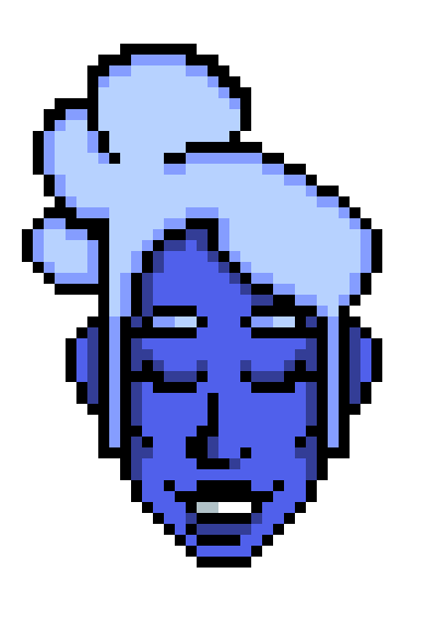 [8b2eb0] Blue Face