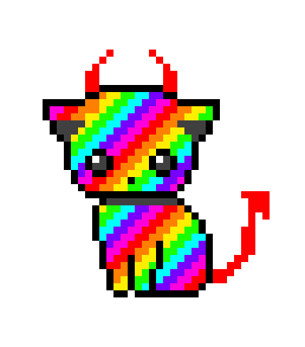 [9664c4] rainbow kitty