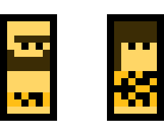 [d0602f] man and woman cavemen