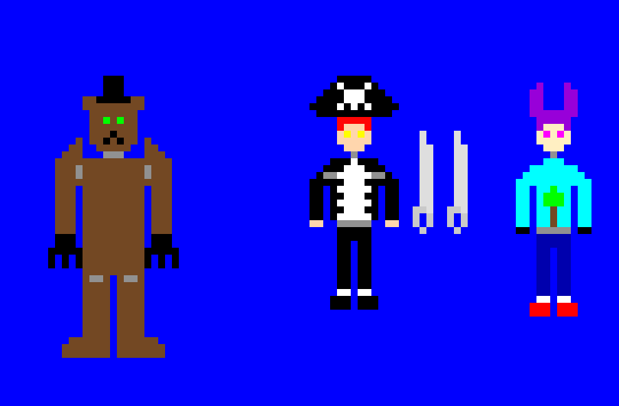 [315ab2] *They see you and freeze* UUuuuuuuhhhhh....... - Animatron-X {Fred, The Red Fox, Ban The Brawler, G.Fred}