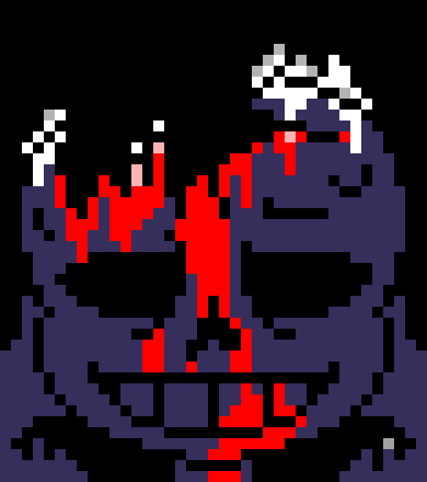 [7ce906] Whelp, guess there's no purpose for me here. *(He'd get up.) -HorrorTale Sans
