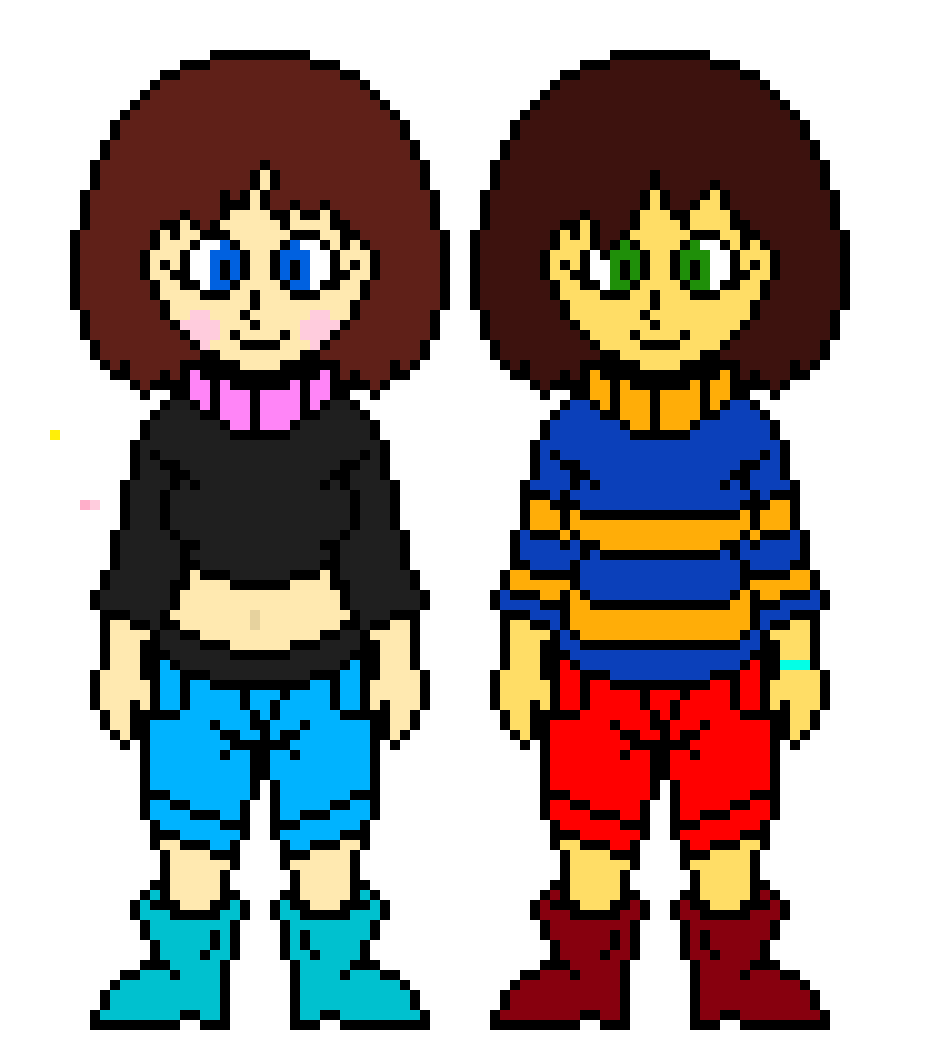 [993fcc] Overtale Chara and Frisk V3 
