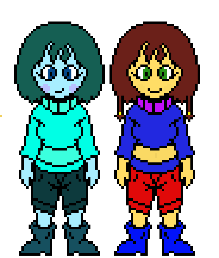 [58fd2b] A Newtale Ghost Chara and Adult Frisk Version 1.
