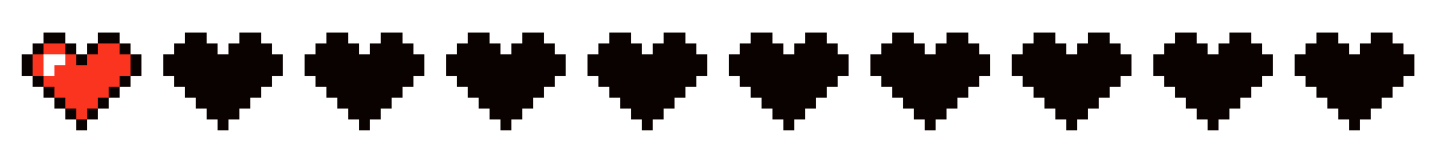 [e8d976] Minecraft health bar. 