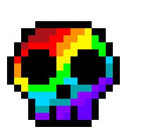 [9664c4] rainbow skull