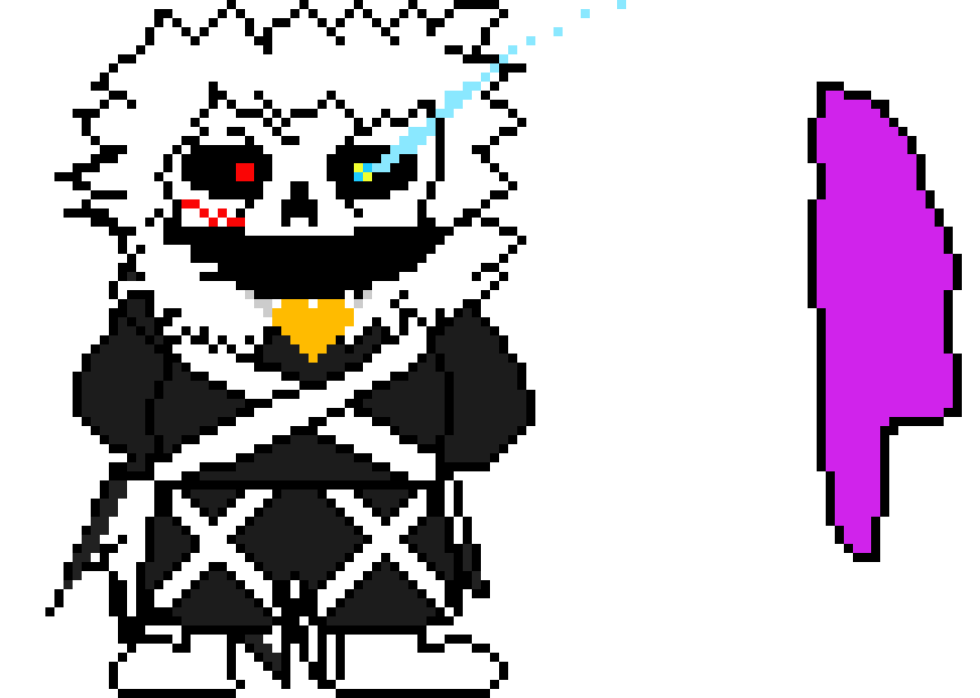 [f55a95] cross sans ( at the end of underverse )