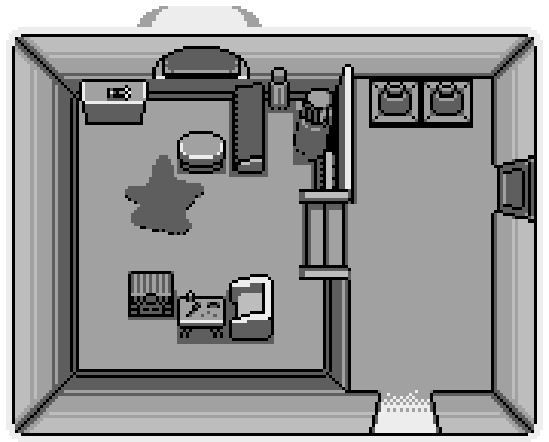 [932632] Blck&Whte Room 1