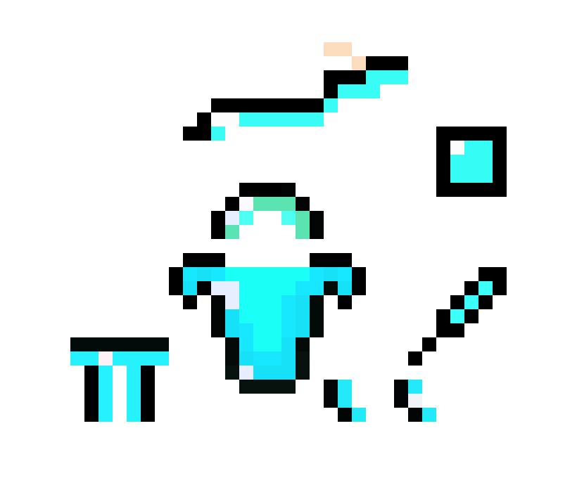 [9664c4] Diamond Full Set Armor Jesse