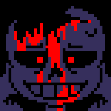 [7ce906] *(Demented appears next to KC, like always.) -HorrorTale Sans