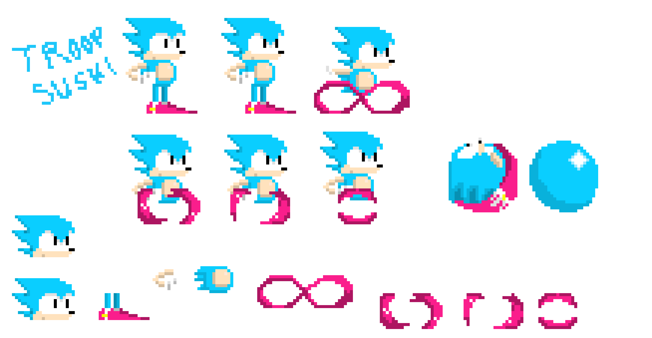 Classic sonic Sprite sheet