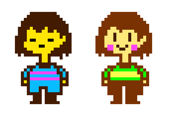 Frisk and Chara