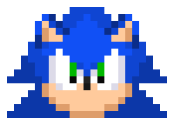 [9664c4] Sonic (facing forward) (head)