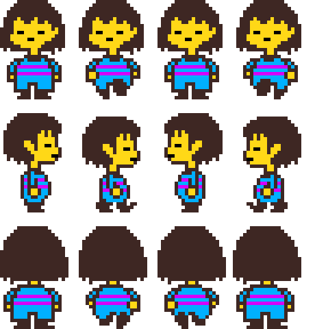 [44077a] Frisk_Walking_SpriteSheet