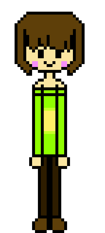 i forgot the pink cheeks on chara