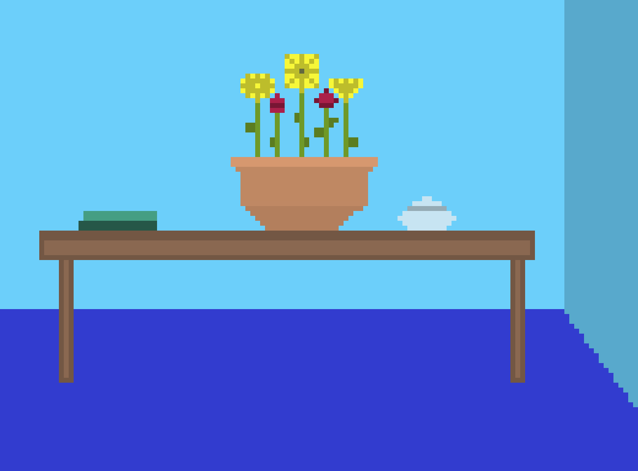 [f85d95] Coffee Table Flowers
