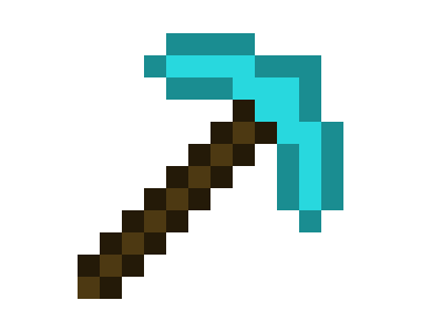 [9664c4] MINECRAFT DIAMOND PICKAXE