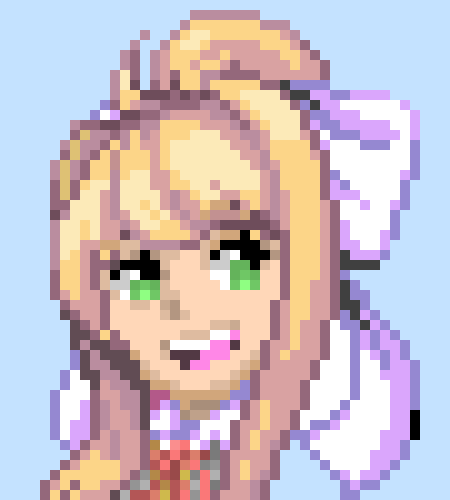 [11a9d7] I actually like the new pam, its getting more updates, AND it shows you the text underneath the pixel art -Monika (Deteriorate)