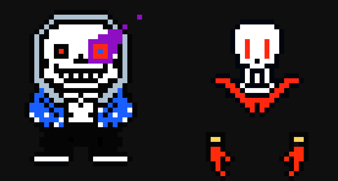 [9664c4] dusttale sans and papyrus