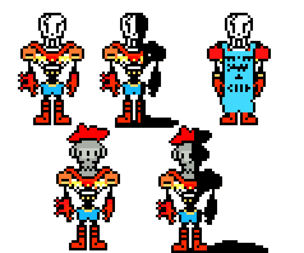 [9664c4] Papyrus' AU Sprites