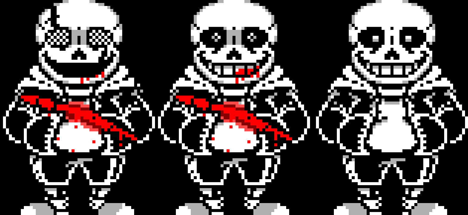 Undertale Last Breath Phases 1,2,3 going from right to left - CT