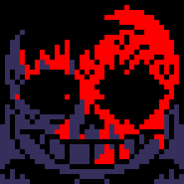 [7ce906] *(Demented teleports himself to the top of a volcano.) -HorrorTale Sans