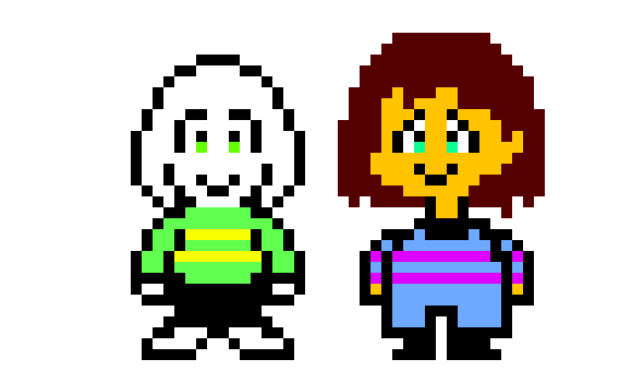 [9664c4] alterkirby Frisk and Asriel