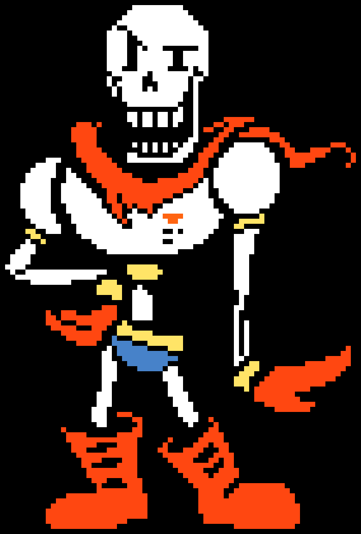 [915c3c] Undertale Papyrus Battle Sprite (Color Edit)