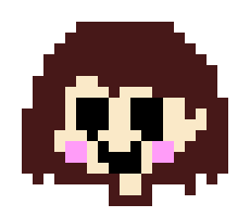 [dbe381] chara creepy melting face