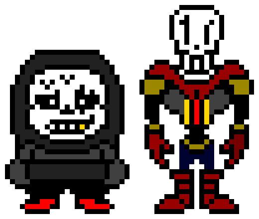 [0ab601] IJ!UnderFell Sans And Papyrus Overworld Sprite