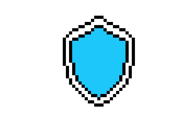 [0543eb] Shield Pixel art