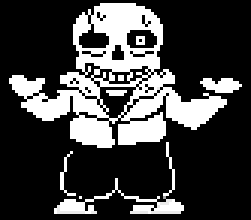 ACERTALE - Sans battle sprite (Shrug pose) V2
