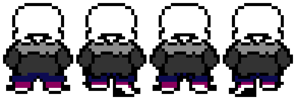 [9664c4] UnderTale - Sans Walking Sprite Sheet
