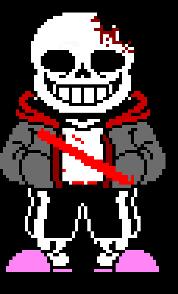 [54b5be] True!horror sans (black background) (fixed) (phase 1.5)
