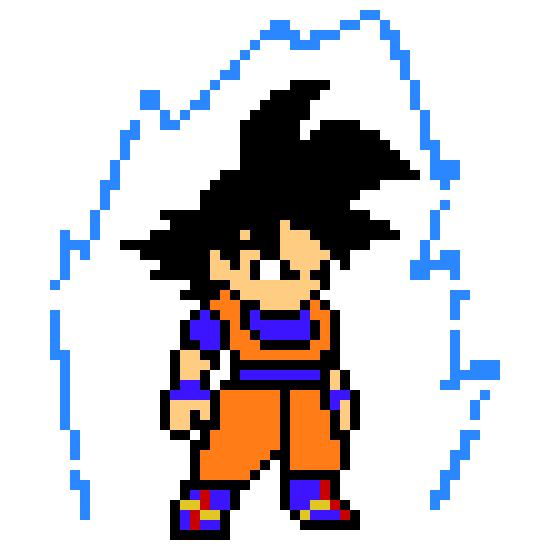 8Bit Goku Charging up