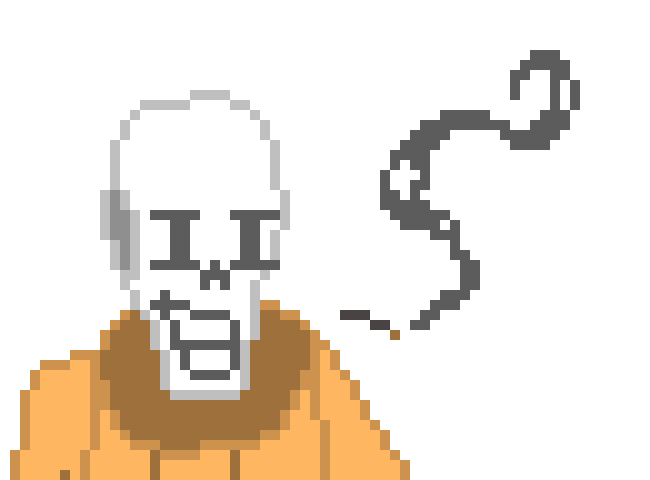 [2d73ea] *He Looked at bobert* im Papyrus, Papyrus The Skeleton.