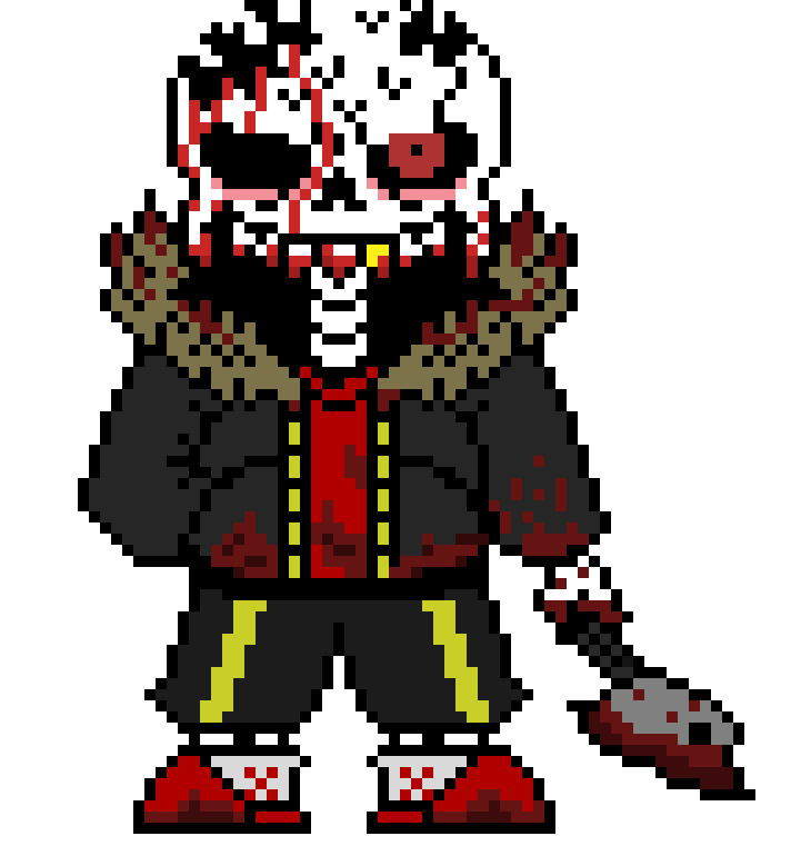 I tried to recreate the Horrorfell sans from like 3 or 2 years ago