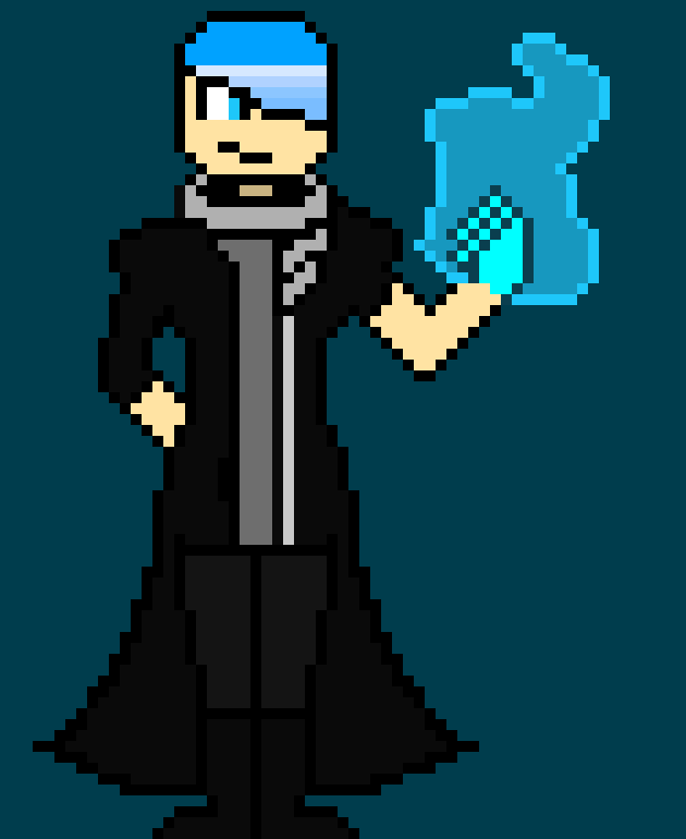 [4793a2] -hes walking around the pam center the back of his coat reads "soul stealer"-