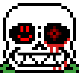 [d6b045] *Acid Sans' eye is bleeding*