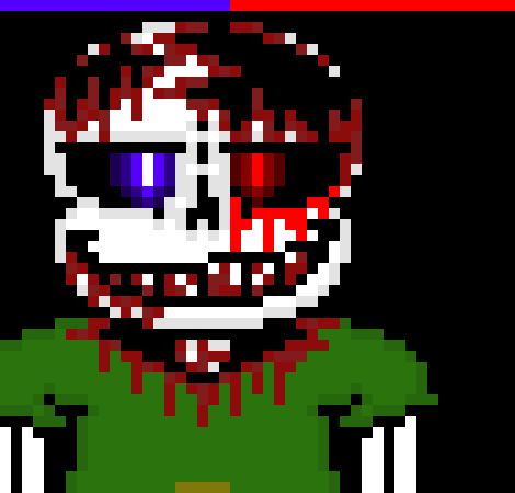 [57dac4] wait- so he has the powers of flowey with the whole face change shit? also wouldnt it also change the whole head into such?