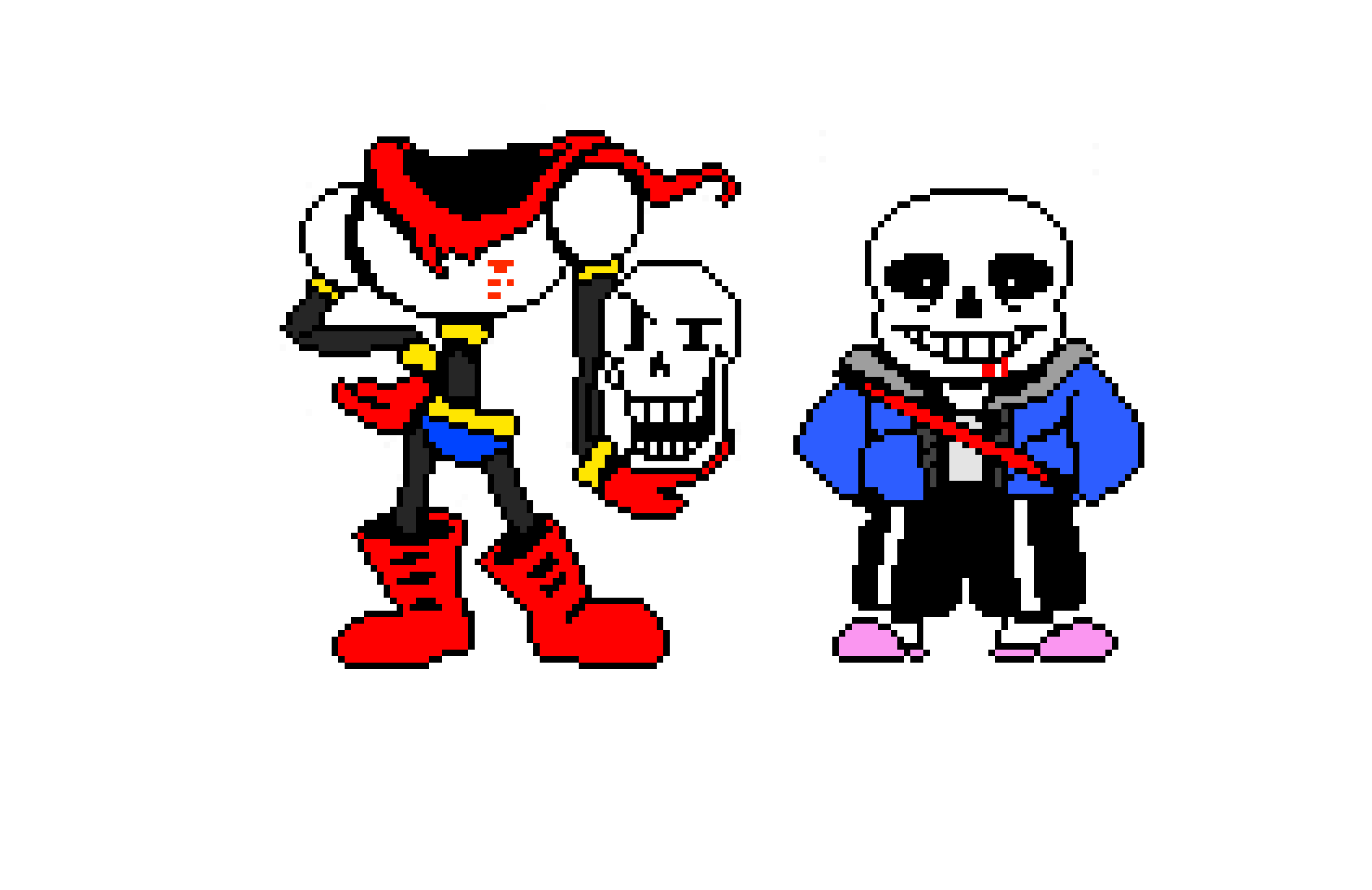 [b4c16a] THE GREAT PAPYRUS and sans the skeleton damaged