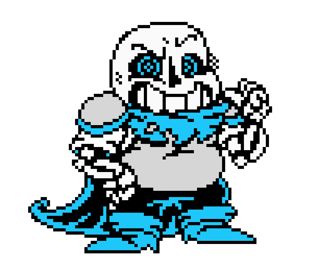 Colored Cannon Underswap Sans Sprite