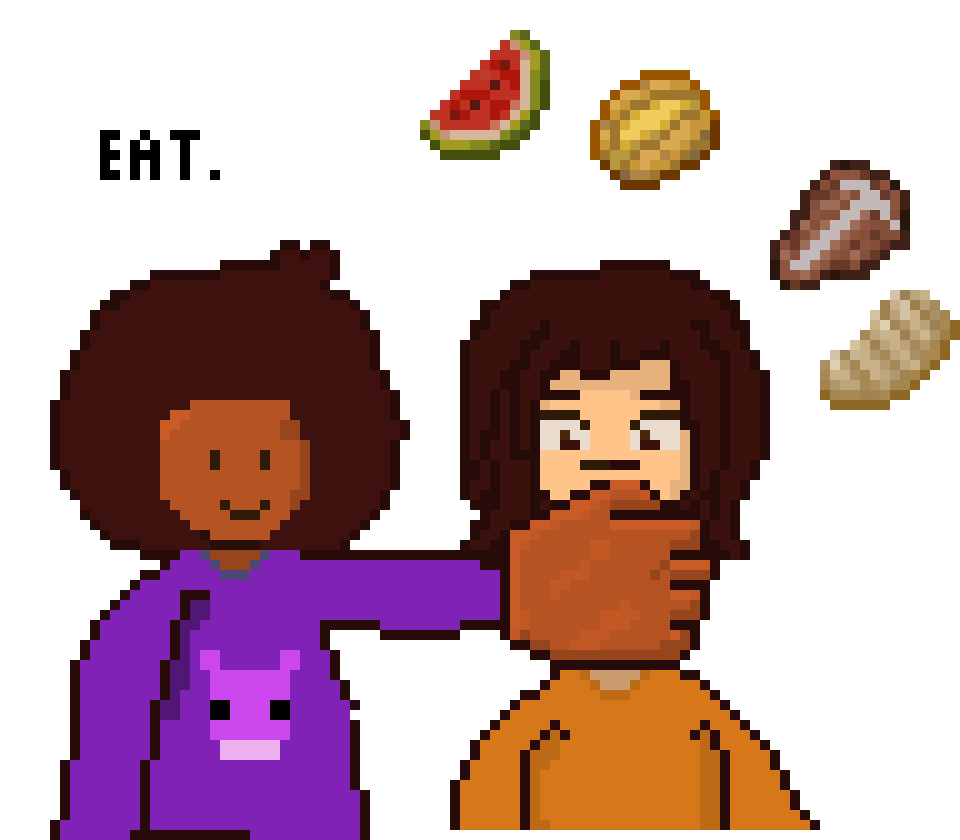 [b2cd50] eat food