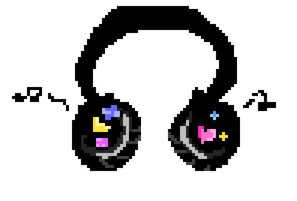 [4ea980] pixel headphones